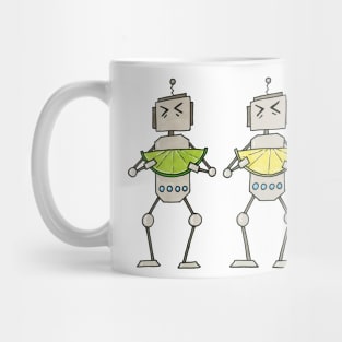 Lemon Lime Robot Mug